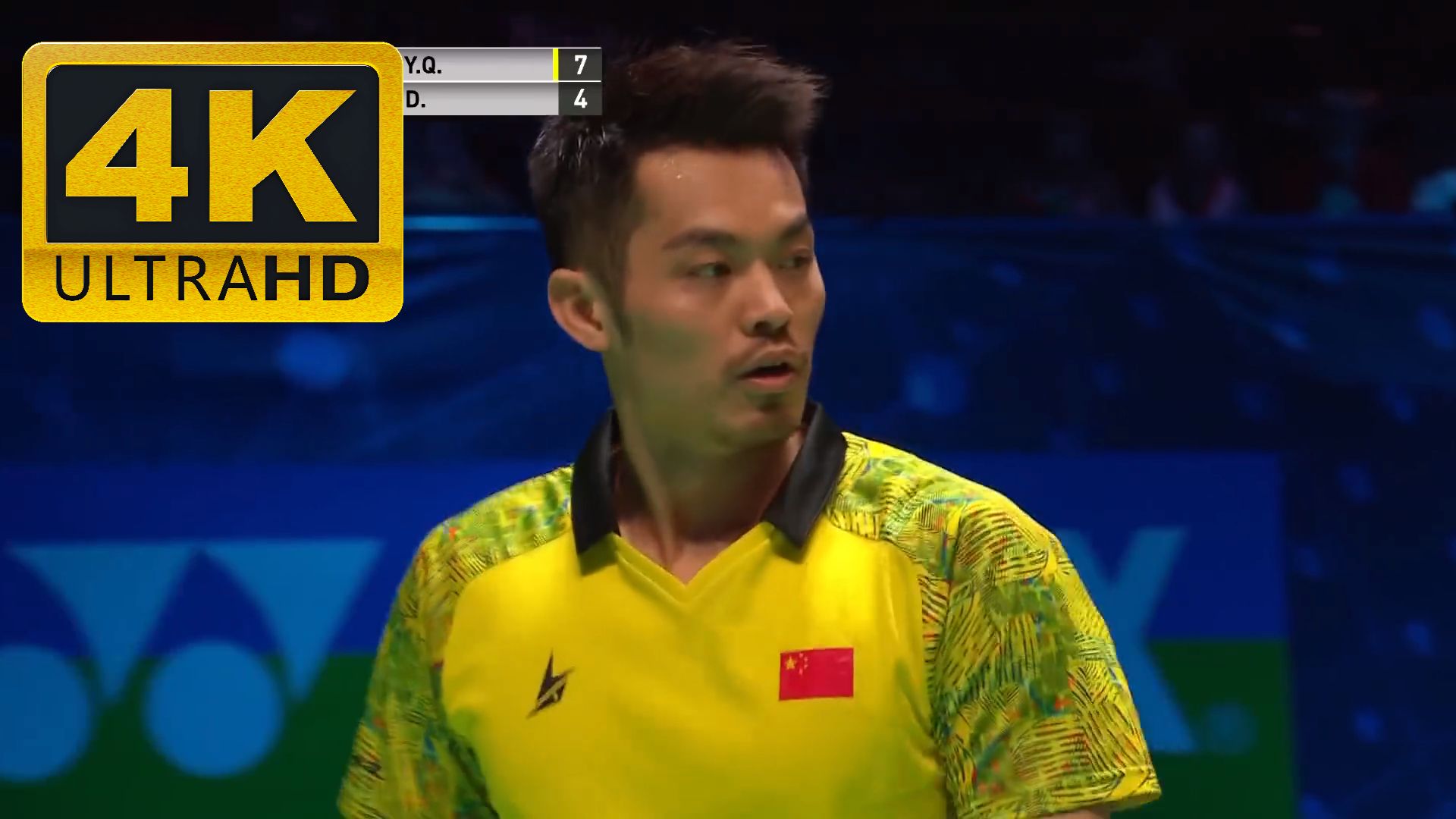 中国羽毛球队鏖战英格兰羽毛球队，林丹爆发神勇